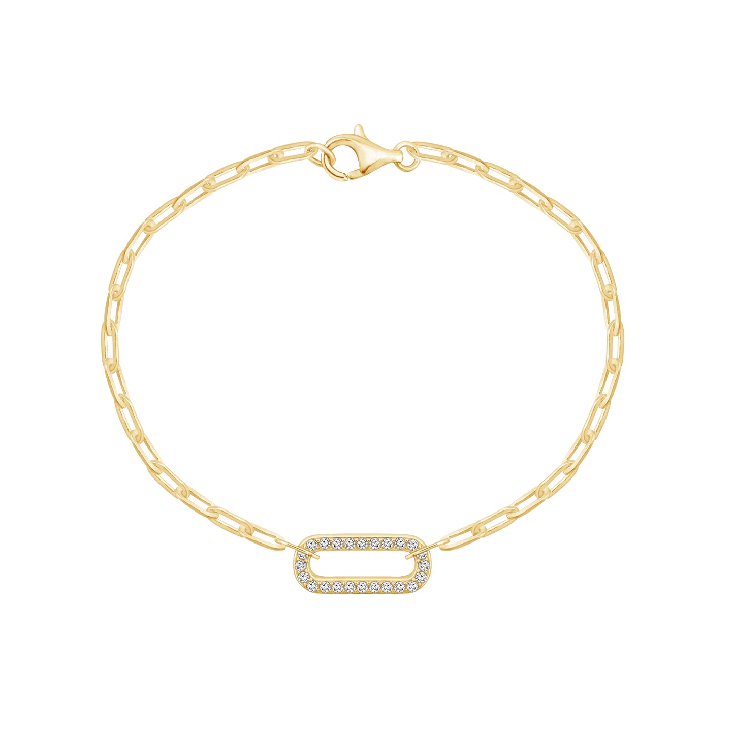 Paper Clip Link Chain Bracelet
