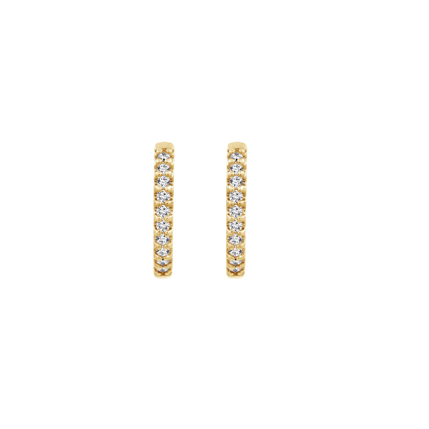 Pave Hoop Earrings