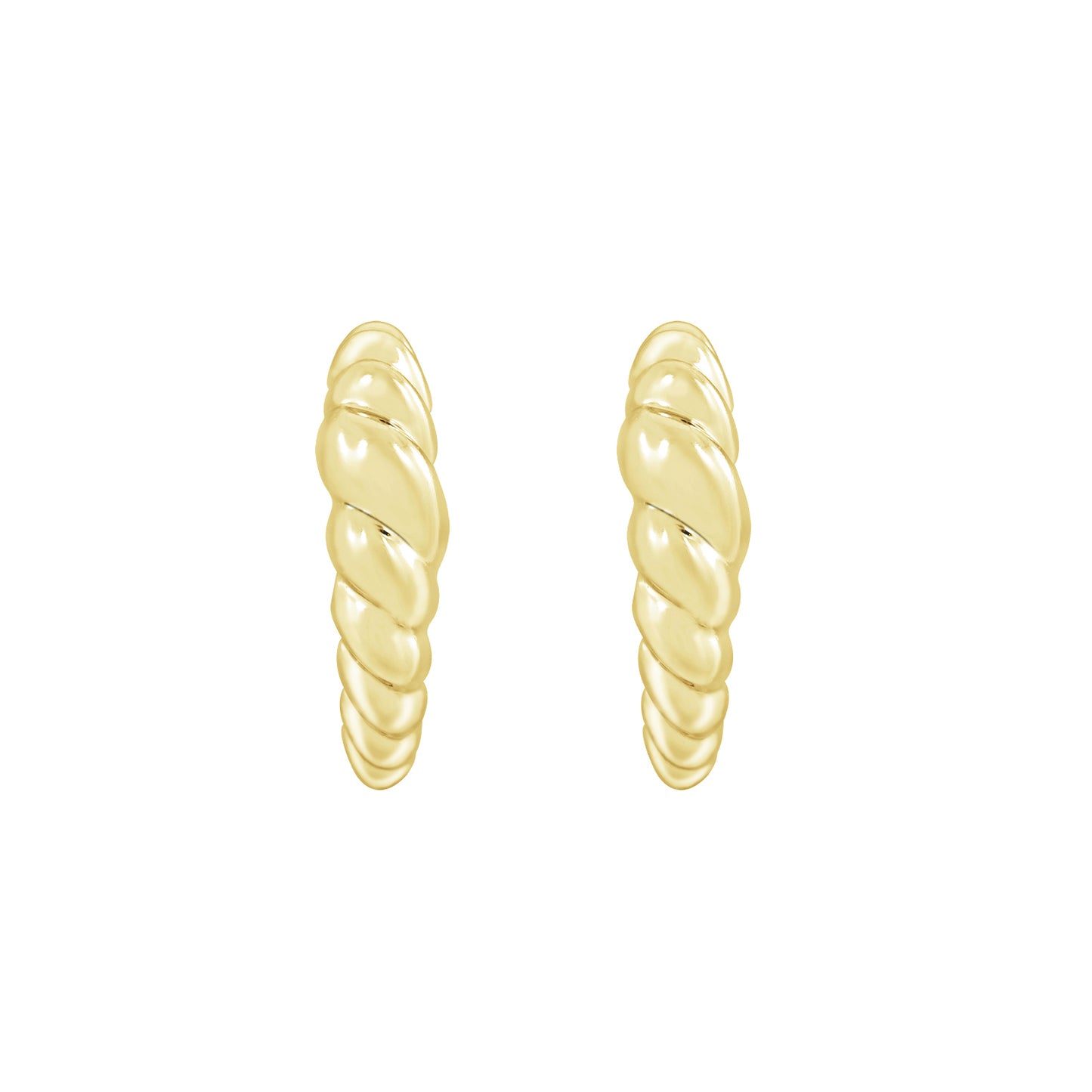 Croissant Open Hoop Earrings