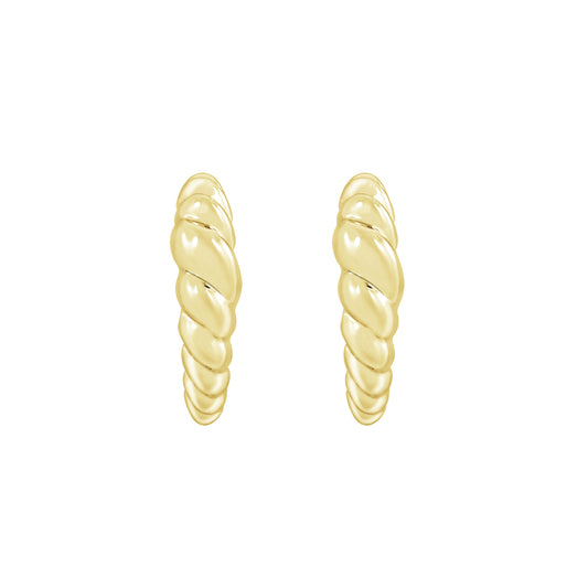 Croissant Open Hoop Earrings