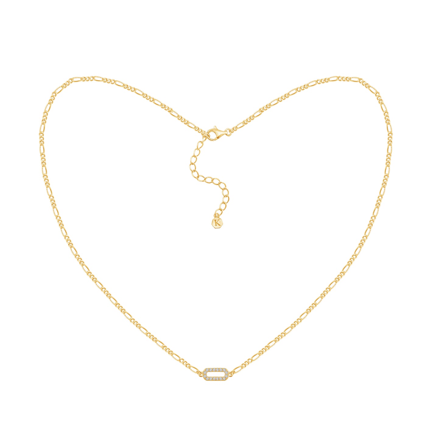 Paper Clip Link Chain Necklace